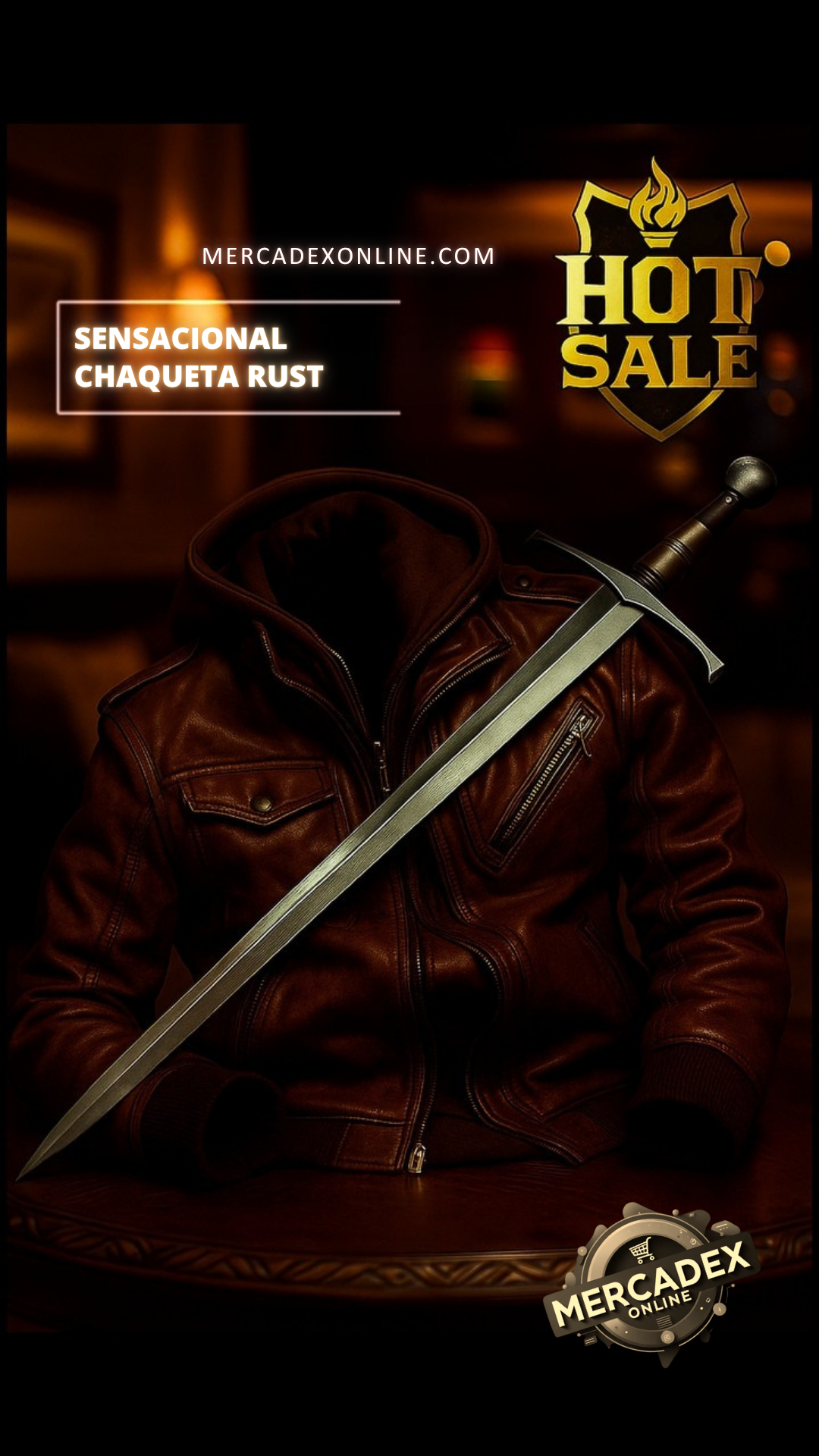 SENSACIONAL CHAQUETA RUST