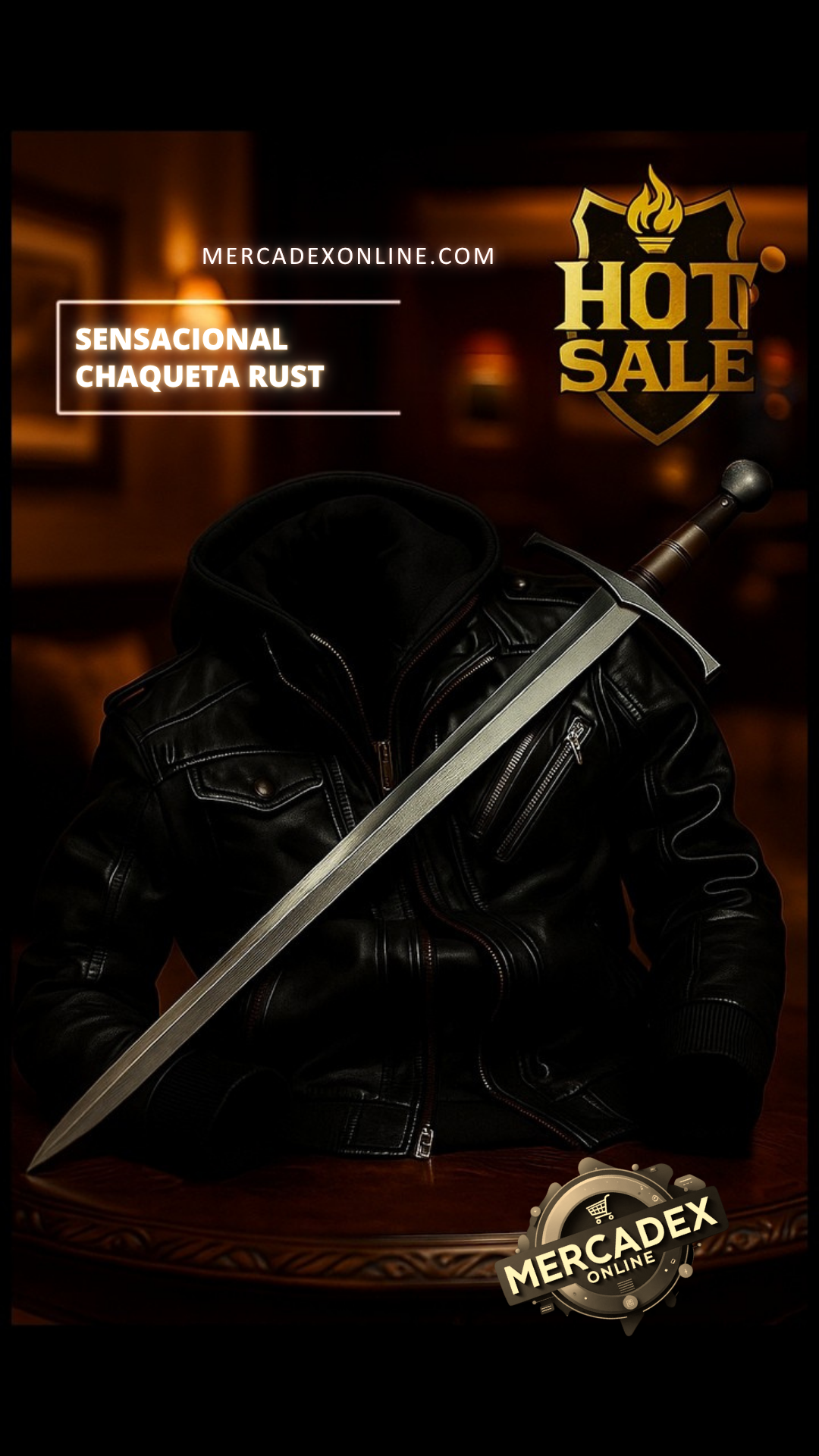 SENSACIONAL CHAQUETA RUST