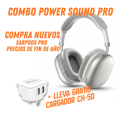 PowerSound Pro. Audifonos EarPods Pro + Travel Charger CH-50 GRATIS!!